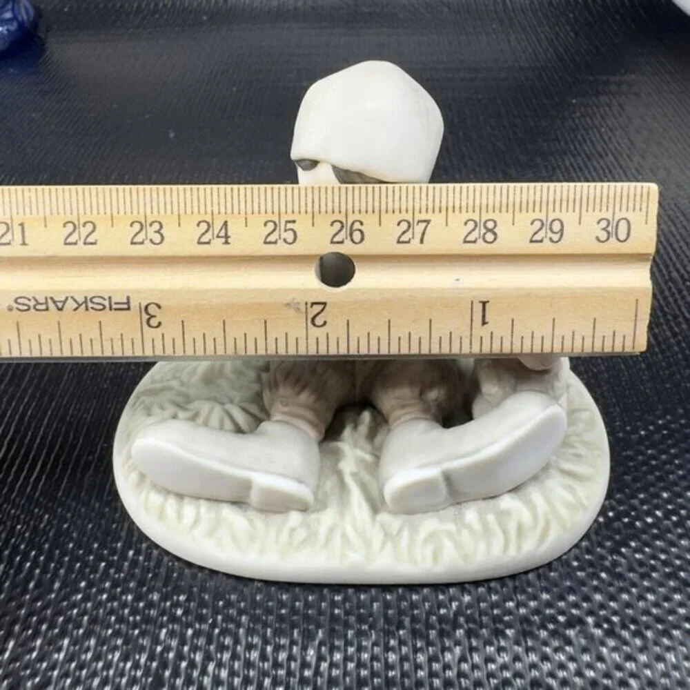 Kim Anderson 1999 I Promise You Laughter And Smiles Boy And Lamb Figurine‎ VTG